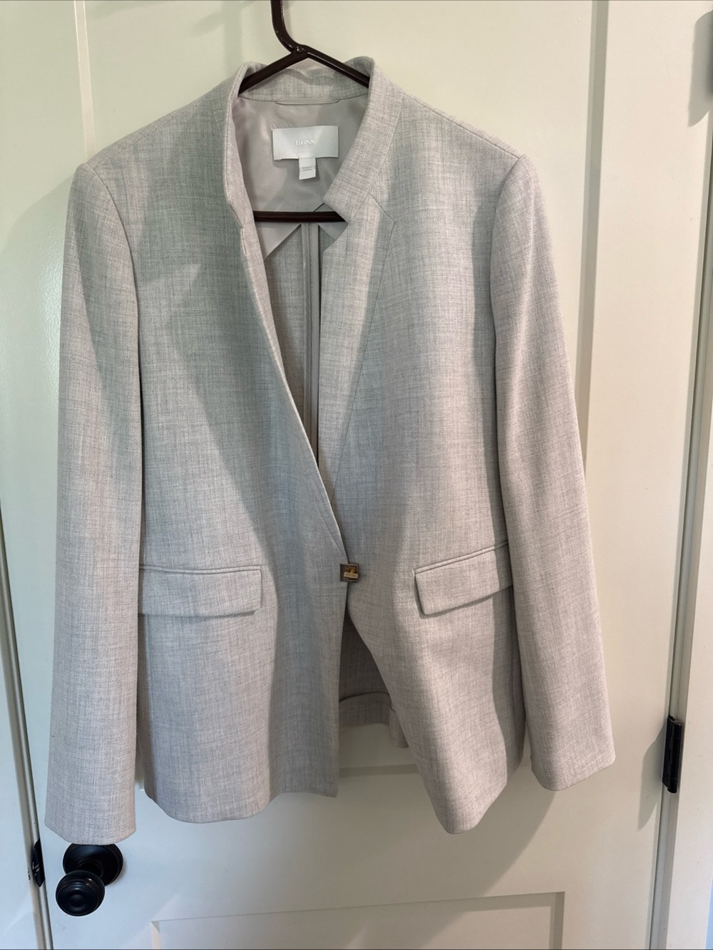 Hugo Boss Blazer jacket light grey women’s size: 12